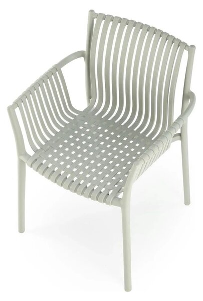 Scaun K492, gri, polipropilen, 60X56X84 cm
