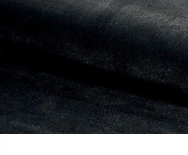 Scaun RALPH, negru, stofa catifelata/metal, 51x42x88 cm