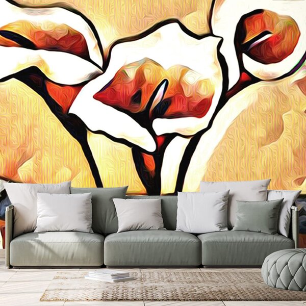Tapet artistic etno calla lilly