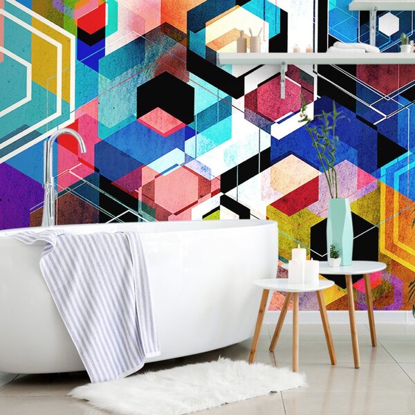Tapet geometrie abstractă