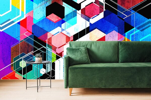 Tapet geometrie abstractă