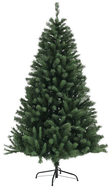 HOMCOM Brad de Crăciun, Brad de Crăciun Artificial cu 1000 Crengi din Oțel și Plastic, Ø110 x180 cm, Verde | Aosom Romania