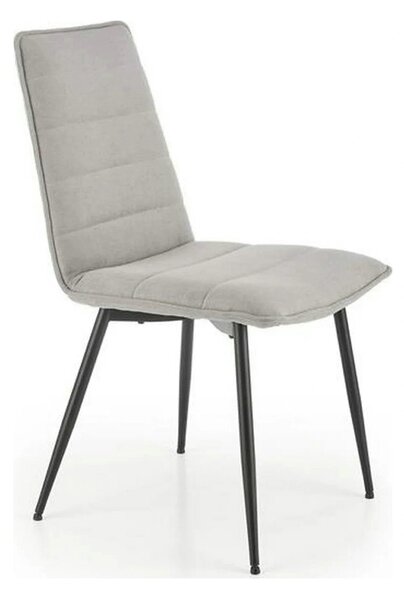 Scaun K493, gri/negru, stofa clasica/metal, 47x60x92 cm