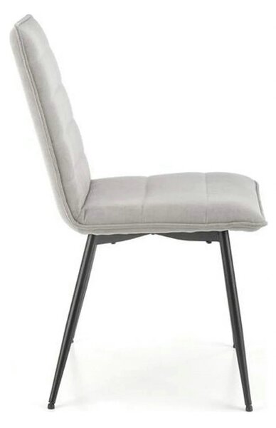 Scaun K493, gri/negru, stofa clasica/metal, 47x60x92 cm
