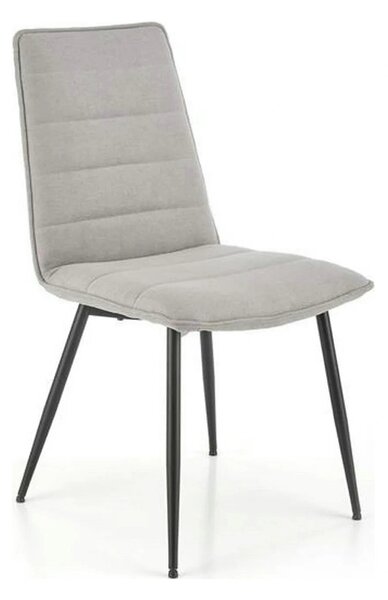 Scaun K493, gri/negru, stofa clasica/metal, 47x60x92 cm