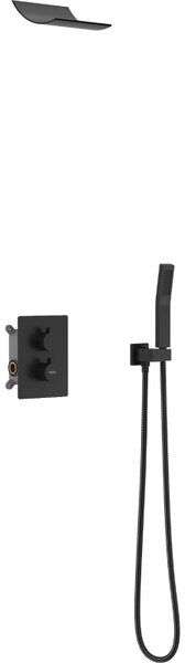 Mexen Salto, set de duș ascuns, negru mat, 7604-02-70