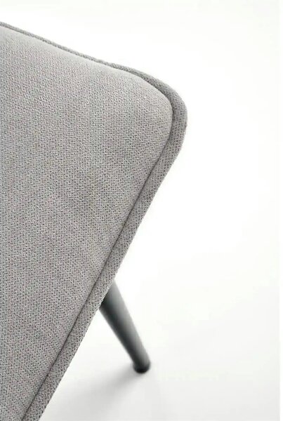 Scaun K493, gri/negru, stofa clasica/metal, 47x60x92 cm