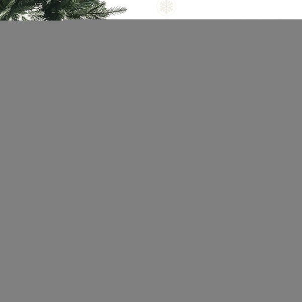 HOMCOM Brad de Crăciun Artificial cu Fulgi de Zăpadă din Cristal și 850 Ramuri Ignifuge, Ø110x180 cm, Verde | Aosom Romania