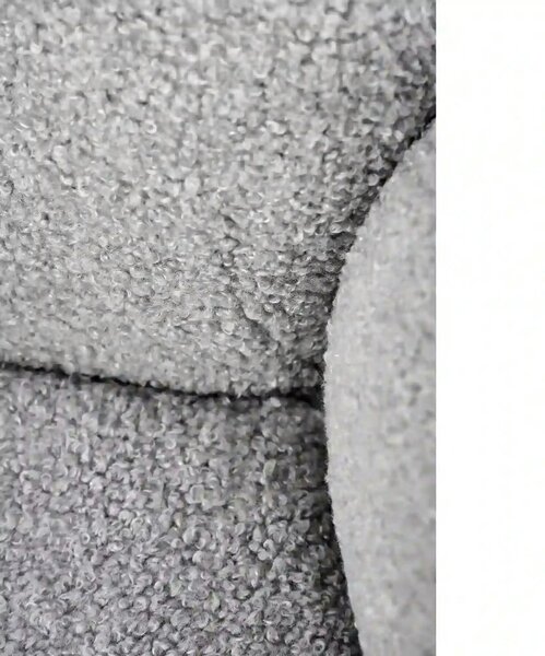 Scaun rotativ K498, gri, stofa/metal, 64x63x90 cm