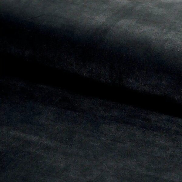 Scaun bar MILA H-2, negru, stofa catifelata/metal, 43x38x87 cm