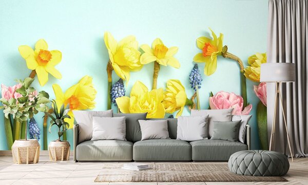 Fototapet compoziția florală de primăvară