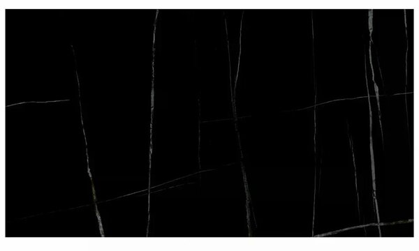 Masa extensibila SALVADORE CERAMIC, negru mat cu efect de marmura, sti
