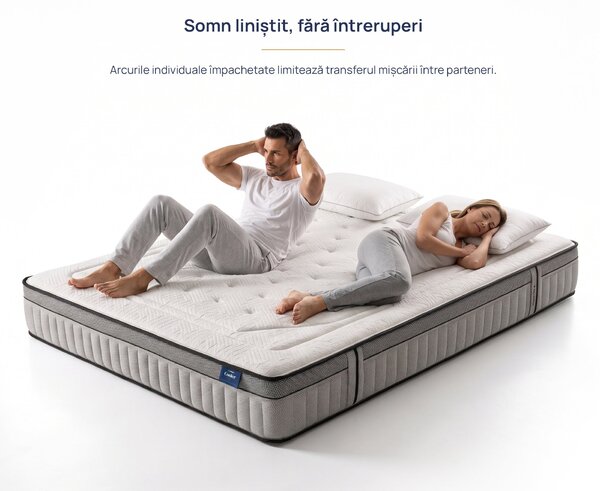 Saltea Onesleep, Cooler Adapt Sleep Technology, 90x200x28, Medie spre tare