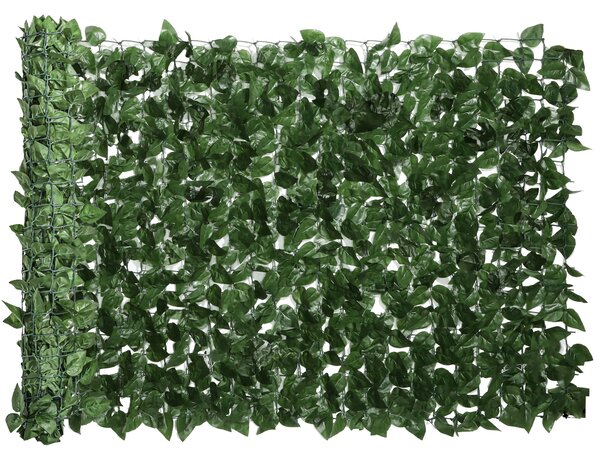 Outsunny Gard Viu Artificial din Fag pentru Balcon și Grădină, PE, 300x100 cm, Verde Închis | Aosom Romania