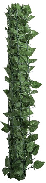 Outsunny Gard Viu Artificial din Fag pentru Balcon și Grădină, PE, 300x100 cm, Verde Închis | Aosom Romania