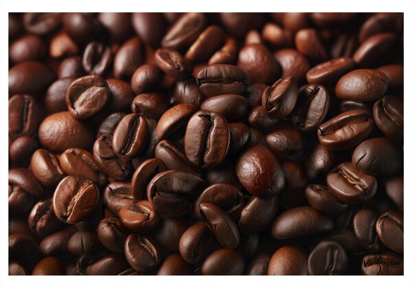 Tablou boabe de cafea în detaliu