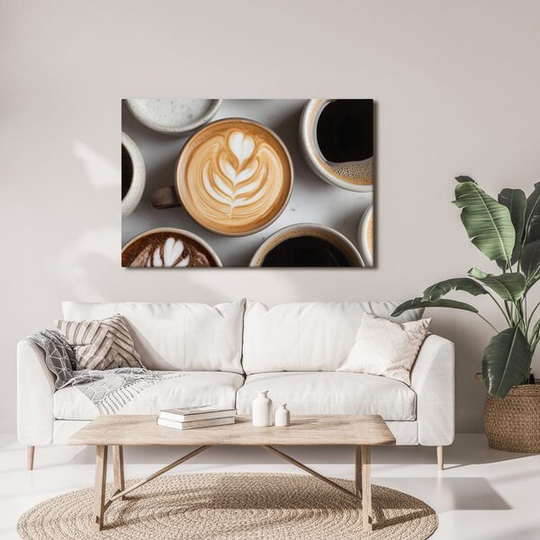 Tablou artă de cafea în ceașcă