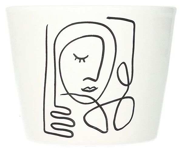 Ghiveci de flori Face I 8cm