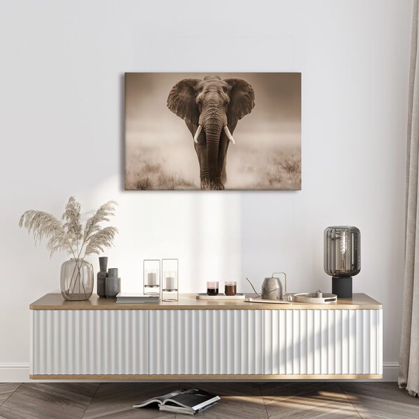 Tablou elefant măreț în savană