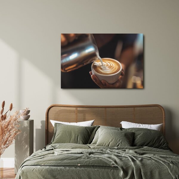 Tablou artă latte în ceașcă