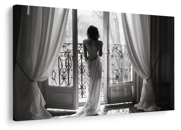 Tablou moment liniștit pe balcon