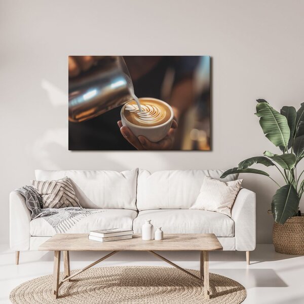 Tablou artă latte în ceașcă