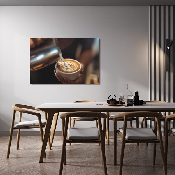 Tablou artă latte în ceașcă