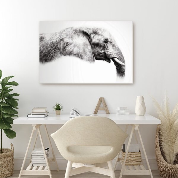 Tablou profil elegant de elefant