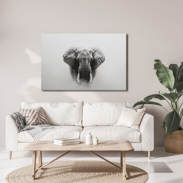 Tablou elefant măreț în ceață