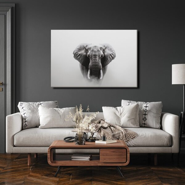 Tablou elefant măreț în ceață