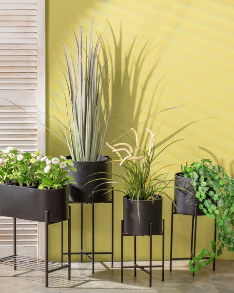 Paturi de flori Valery Duo 40x19x45cm black