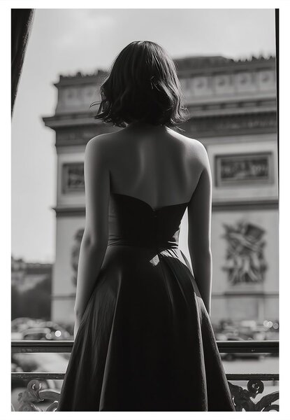 Tablou eleganță în lumină alb-negru