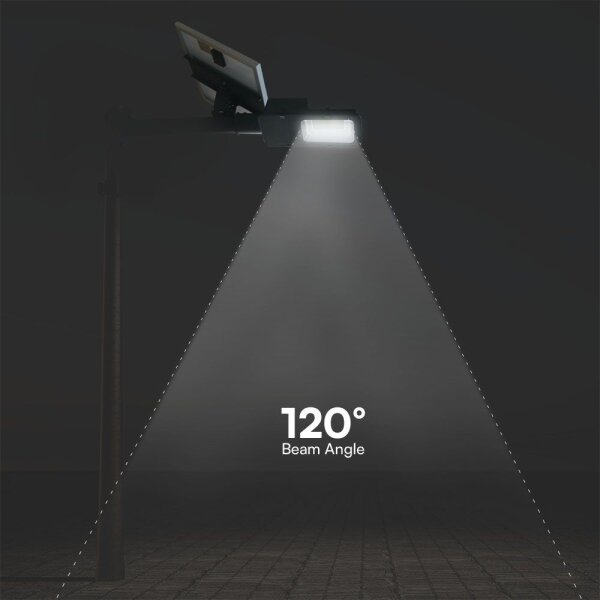 Lampă LED stradală solară dimabilă HYBRID LED/50W/230V 4000K IP65 + telecomandă