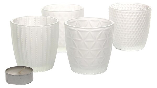 Set de sfeșnice Altare 4 buc. milk glass