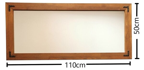 Oglinda 11050CV, nuc, lemn, 110x3x50 cm