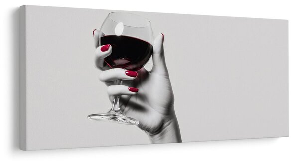 Tablou toast cu vin roșu