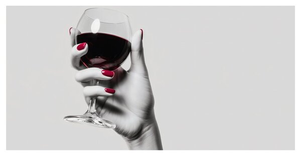 Tablou toast cu vin roșu