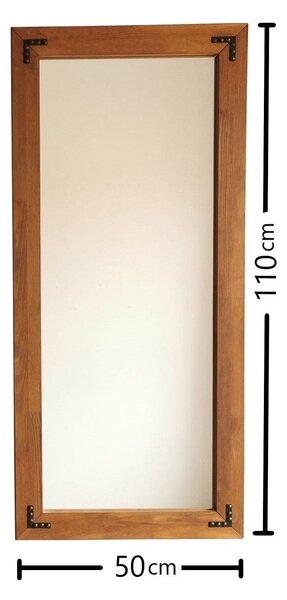 Oglinda 50110CV, nuc, lemn, 50x110 cm