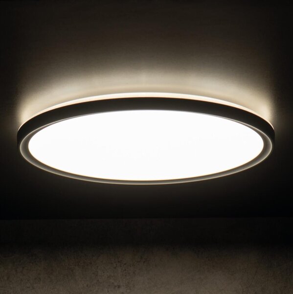 Plafonieră LED pentru baie Kanlux 31501 AZPO LED/11,8W/230V d. 22,5 cm IP54 negru