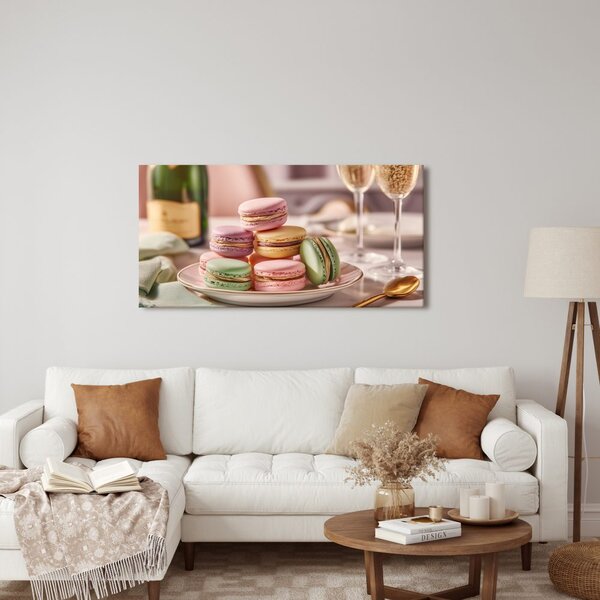 Tablou macarons pastelate
