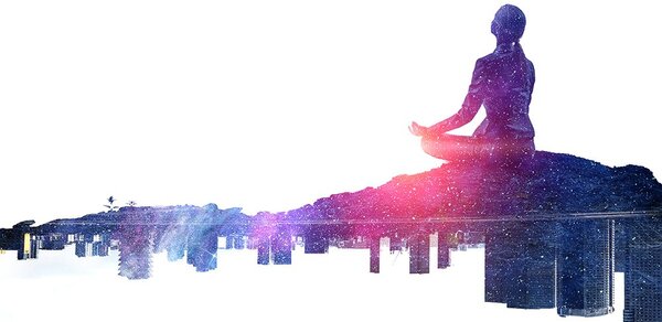 Tapet meditația femeii