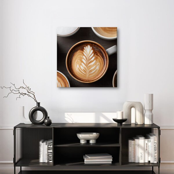 Tablou cesti de cafea în detaliu