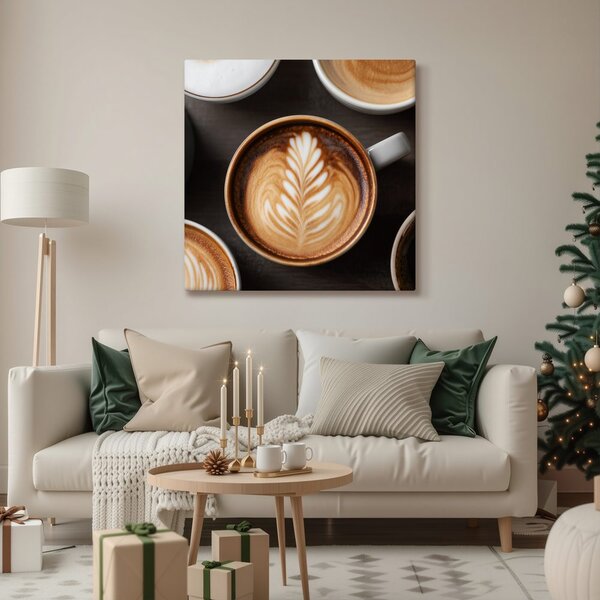 Tablou cesti de cafea în detaliu
