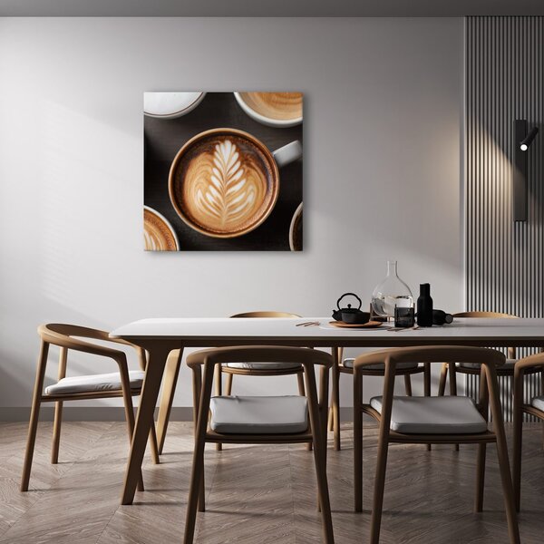 Tablou cesti de cafea în detaliu
