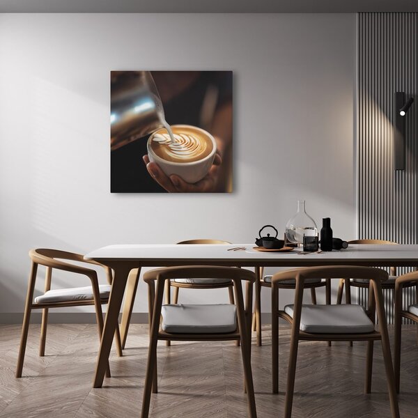 Tablou eleganța cafelei cu spumă