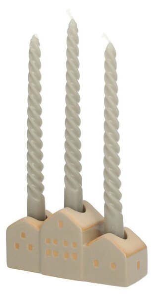 Sfeșnic Hauses 13x5x7cm beige