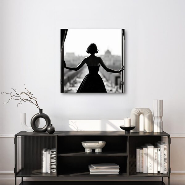 Tablou farmecul eleganței alb-negru