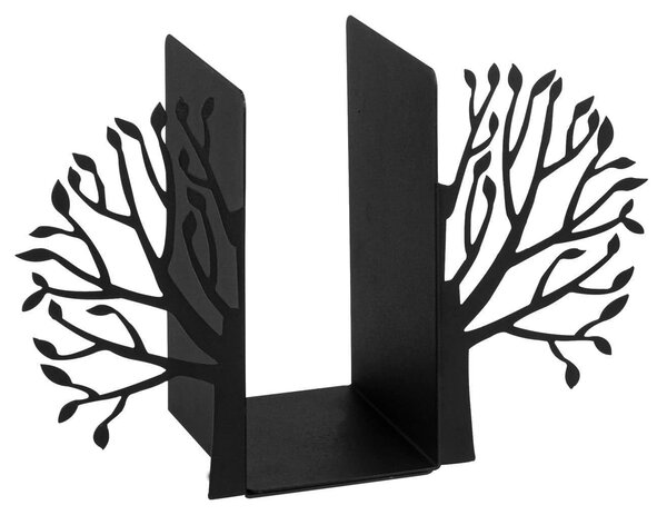 Suport carti 493RMC1113, negru, metal, 44x14x22 cm