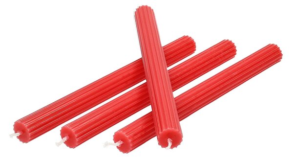 Set de lumânări cu fitil Classic Red 2x25 cm