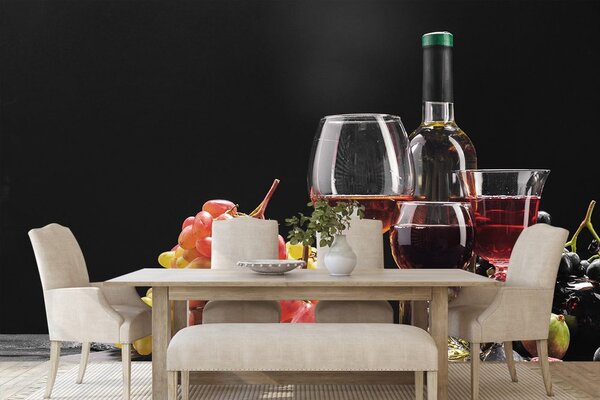 Fototapet vin cu struguri